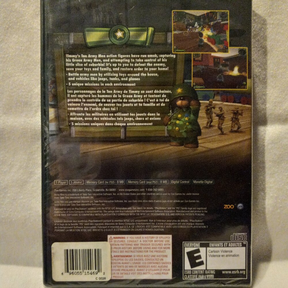 PS2 Army Men: Soldiers of Misfortune NEW - SEALED - Picture 2 of 2